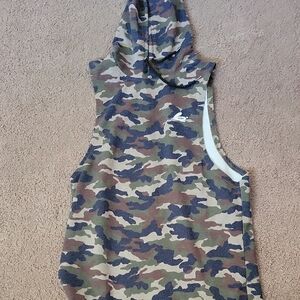 Camo Hooded Sweat Tank